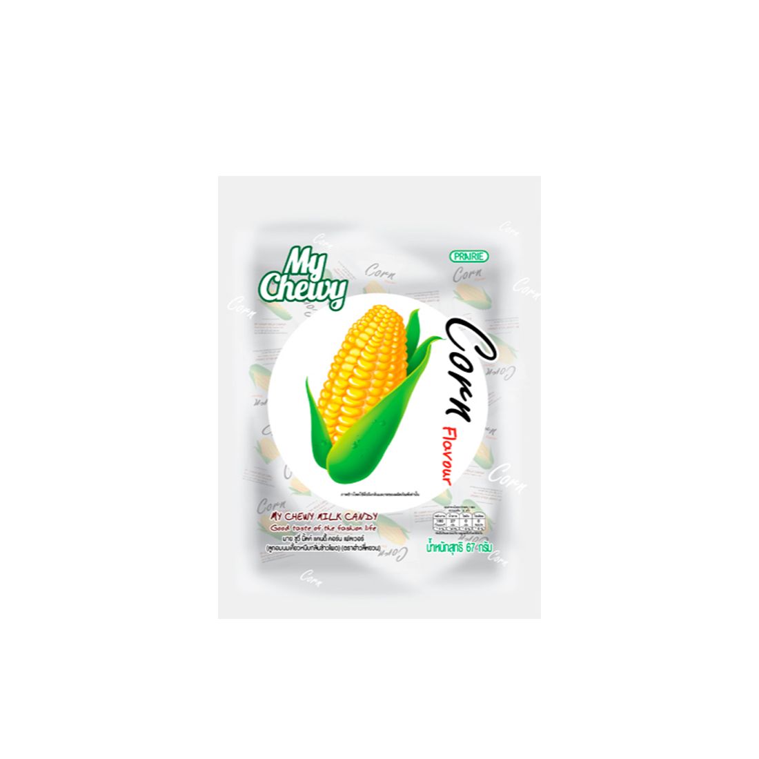 Haoliyuan Chewy Milk Candy Corn Flavour 67G.